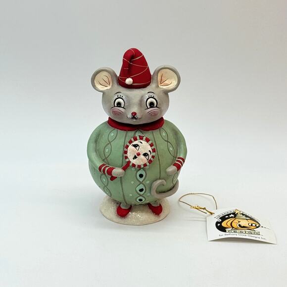 Bethany Lowe Johanna Parker Spencer Squeak Dreams Jar Christmas Mouse Merrymint - Picture 5 of 11